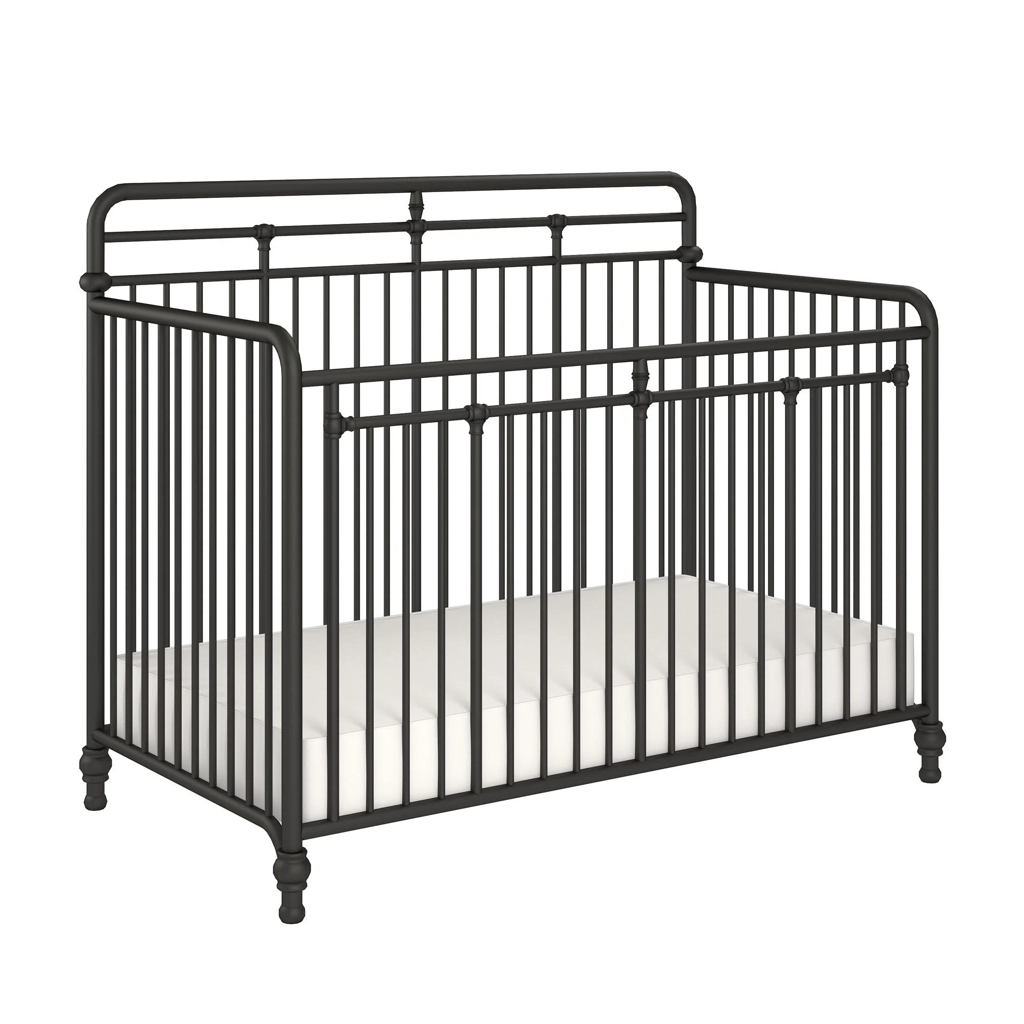 Little Seeds Monarch Hill 3-in-1 Convertible Crib. 5717872COM. Black
