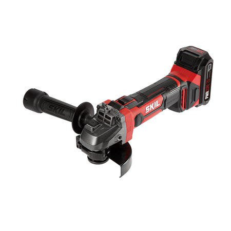 Skil PWR CORE 20 ?20V 4-1/2-Inch Cordless Angle Grinder. 2.0Ah Lithium Battery & Charger