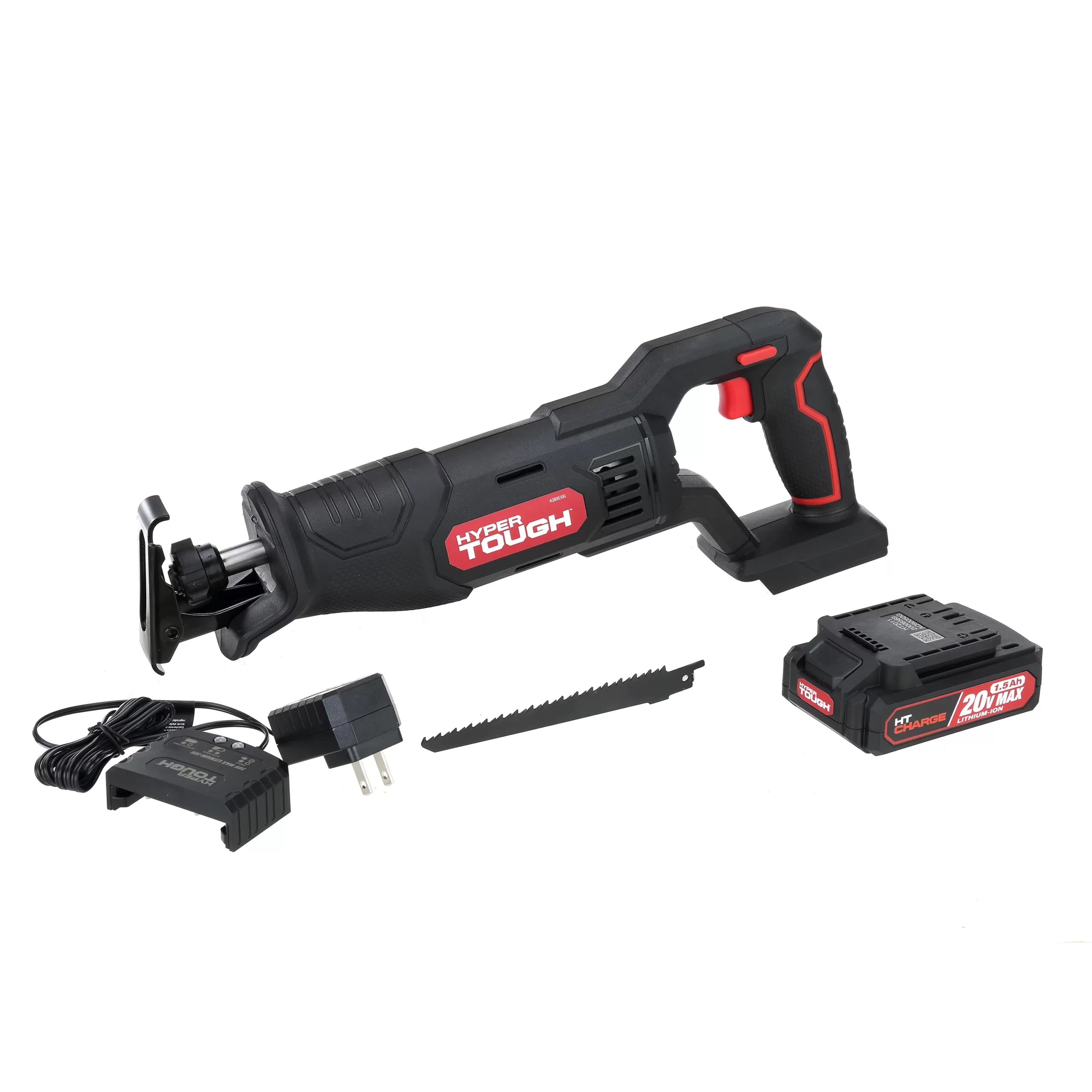 Hyper Tough 20V Max Lithium-ion Cordless Reciprocating Saw. Variable Speed. Keyless Blade Change