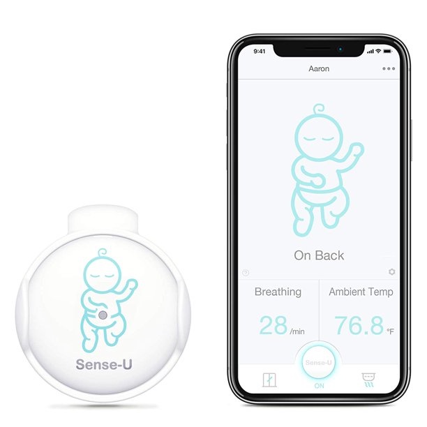 Sense-U Baby Breathing & Rollover Movement Monitor: Alerts You For No Breathing. Stomach Sleeping