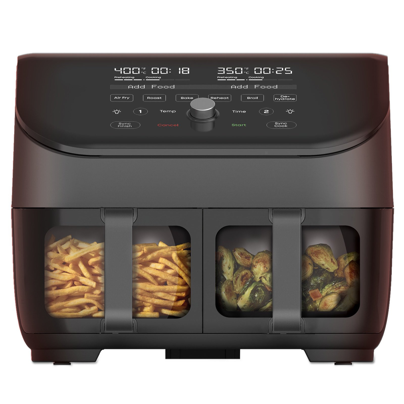 Instant Pot Vortex Plus Dual Basket Air Fryer with ClearCook. 8 Quart. 8-in1 Air Fry