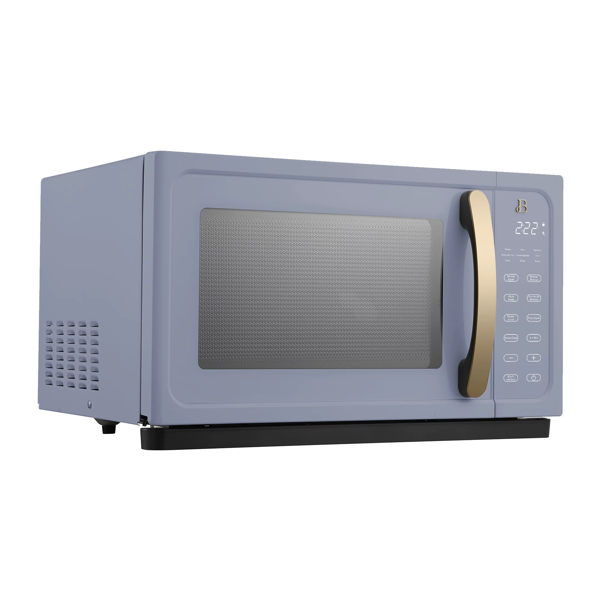 Beautiful 1.1 Cu ft 1000 Watt. Sensor Microwave Oven. Cornflower Blue by Drew Barrymore