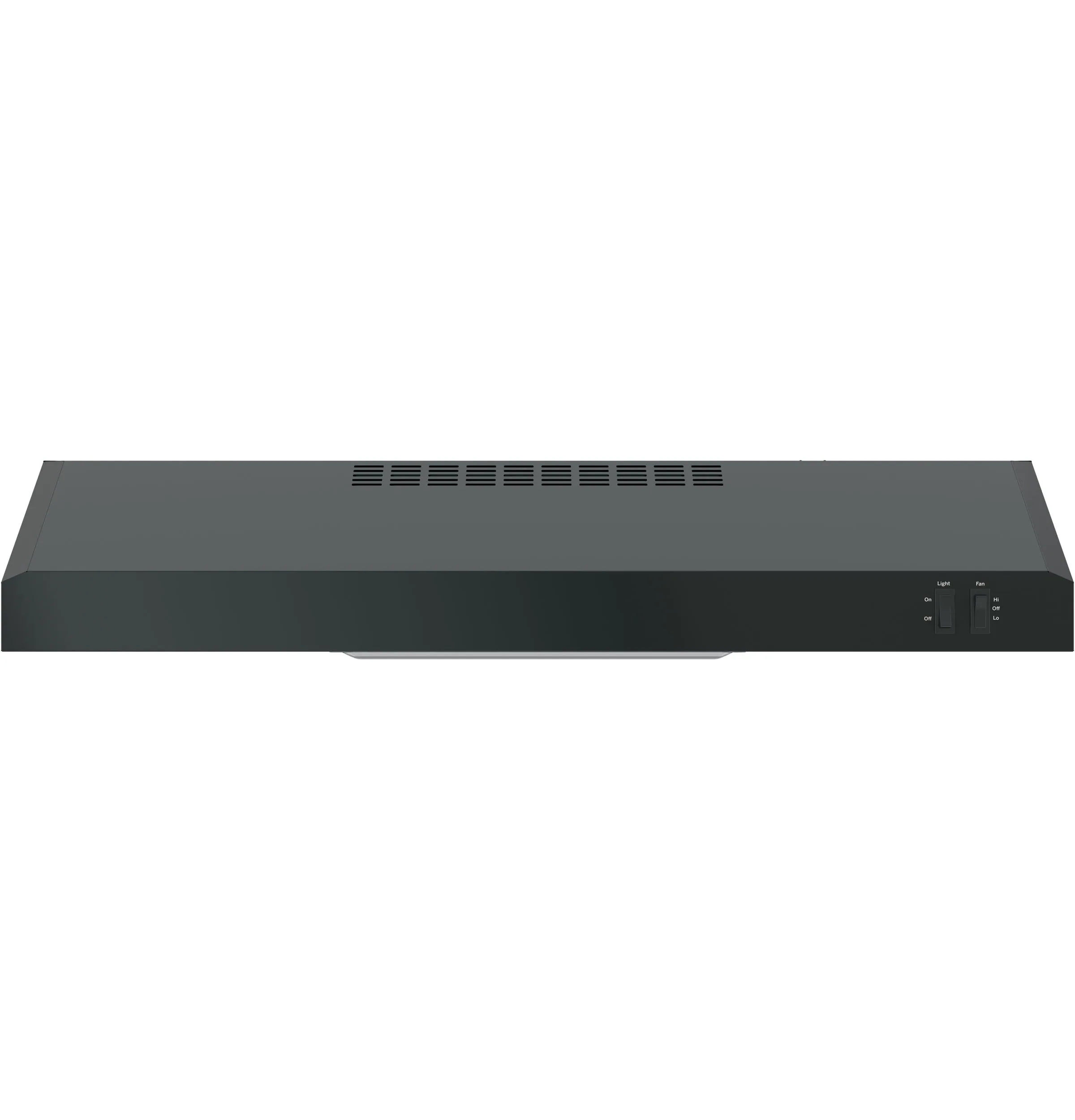GE 30-in Convertible Black Undercabinet Range Hood with Charcoal Filter (JVX3300DJBB)