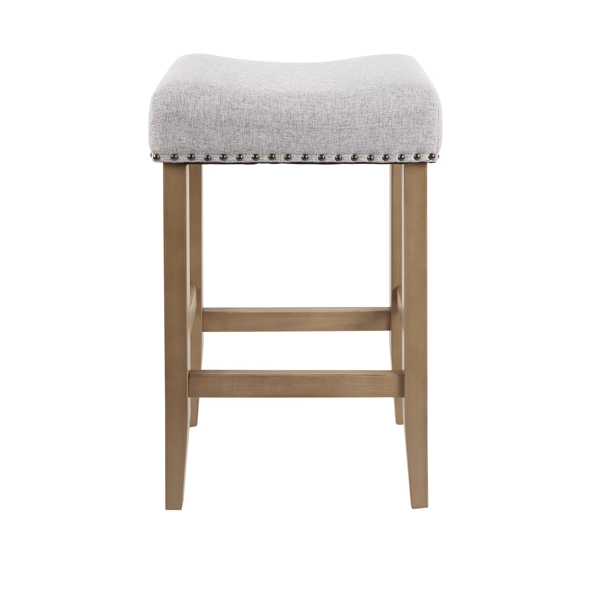 Better Homes & Gardens Light Grey Upholstered 29 inch Barstool