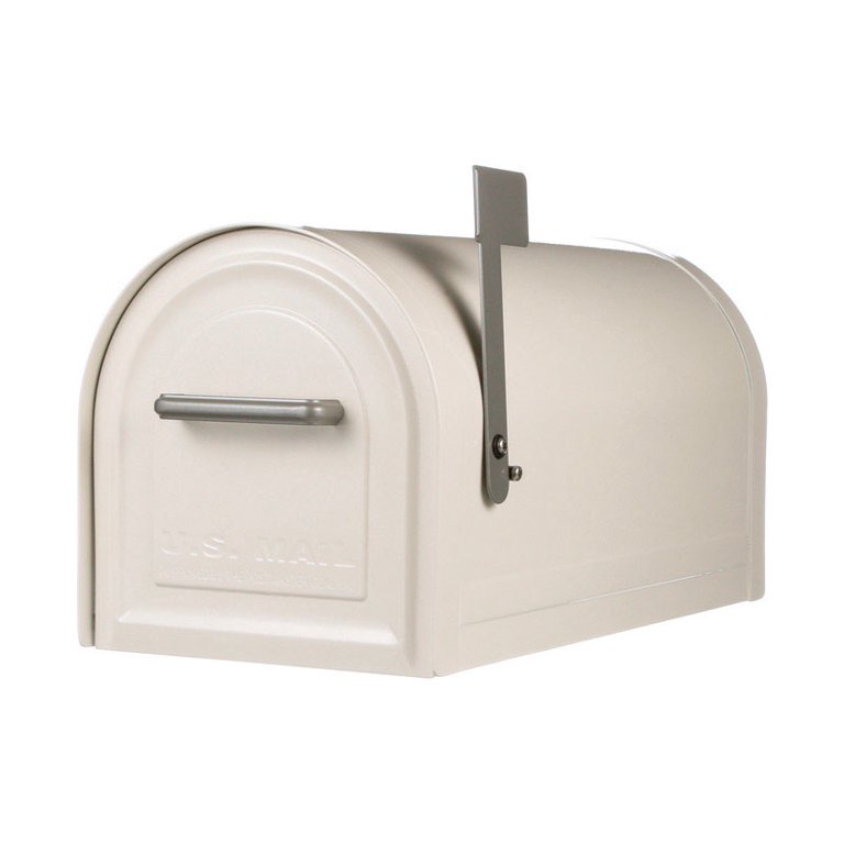 Gibraltar Mailboxes Reliant Large. Locking. Post Mount Mailbox. White
