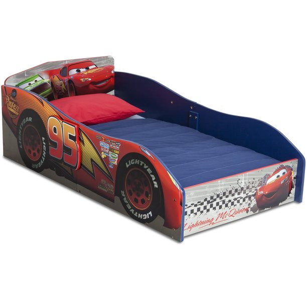Disney Delta Children Disney/Pixar Cars Wooden Toddler Bed. Red