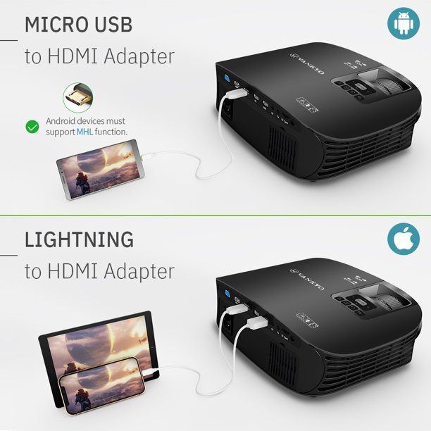 Vankyo Leisure 510 230″ LCD Movie Projector. Support 1080P HD Video Projector