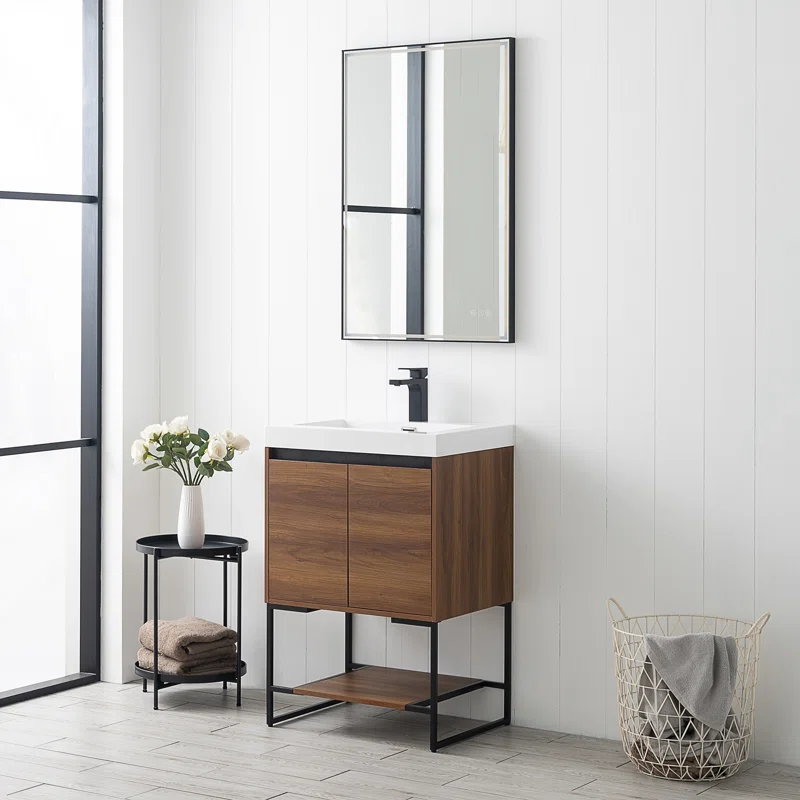 Ebern Designs Hartsel 24″ Single Bathroom Vanity Set