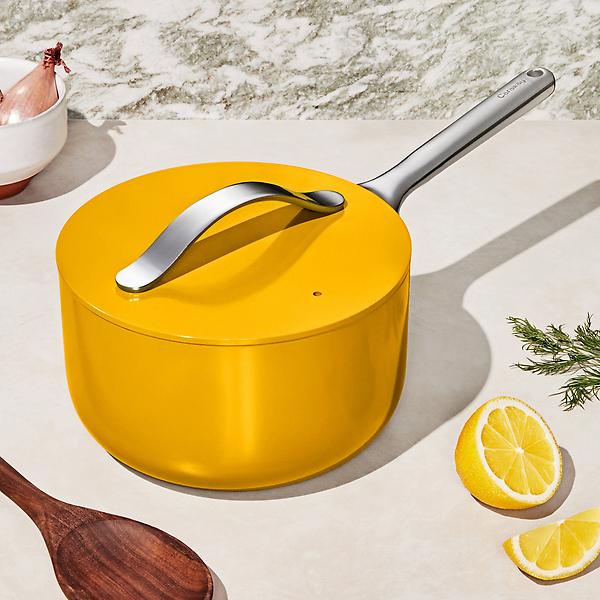 Caraway Home Non-Stick Sauce Pan. Marigold