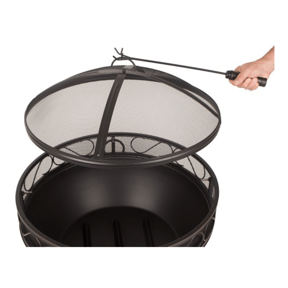 Pleasant Hearth OFW295R Bellora Burning Wood Fire Pit