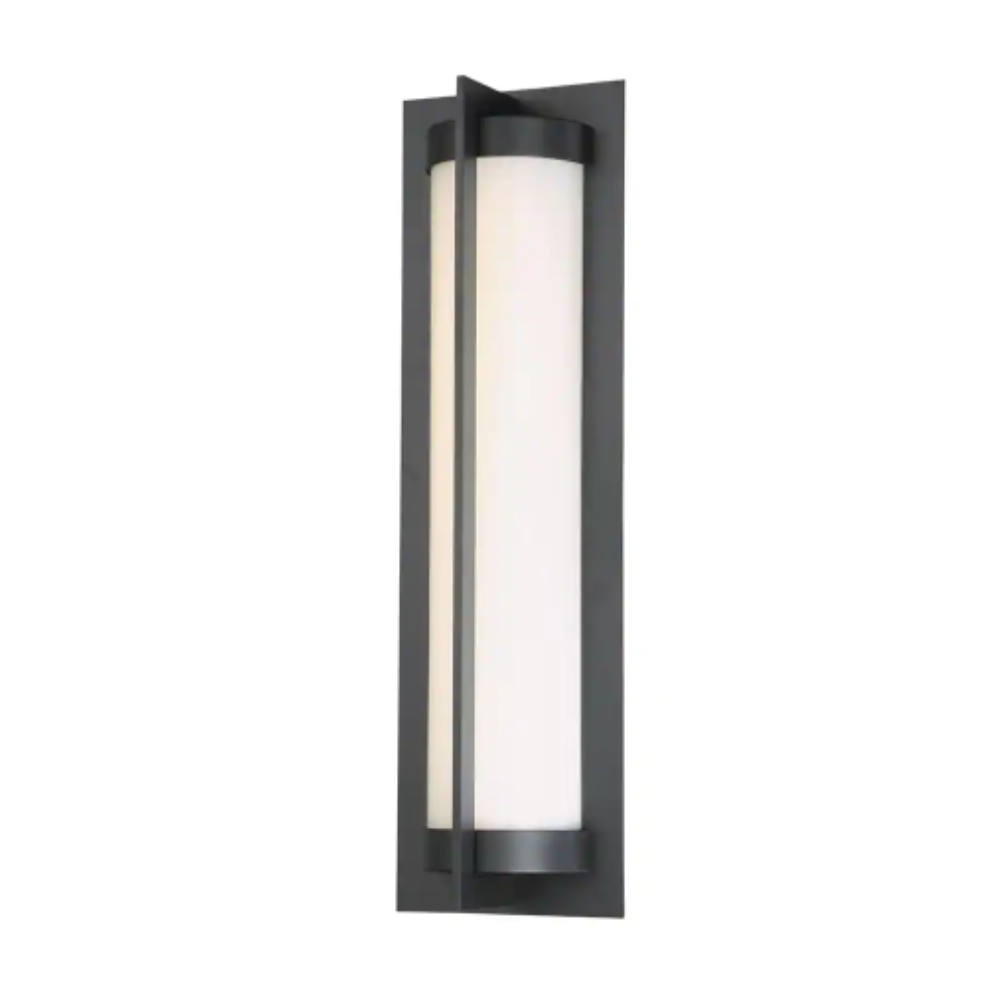 WAC Lighting Oberon 20 in. Black Integrated LED Outdoor Wall Sconce. 3000K