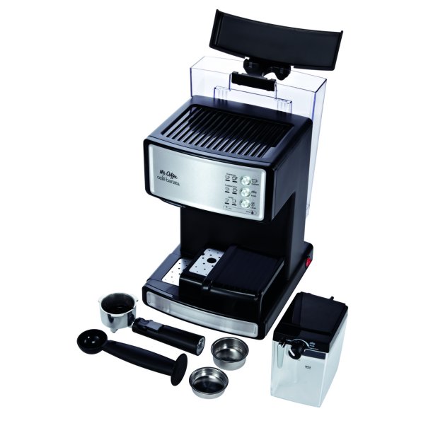 Mr. Coffee New Cafe Barista Black & Silver Premium Espresso/Latte/Cappuccino Maker