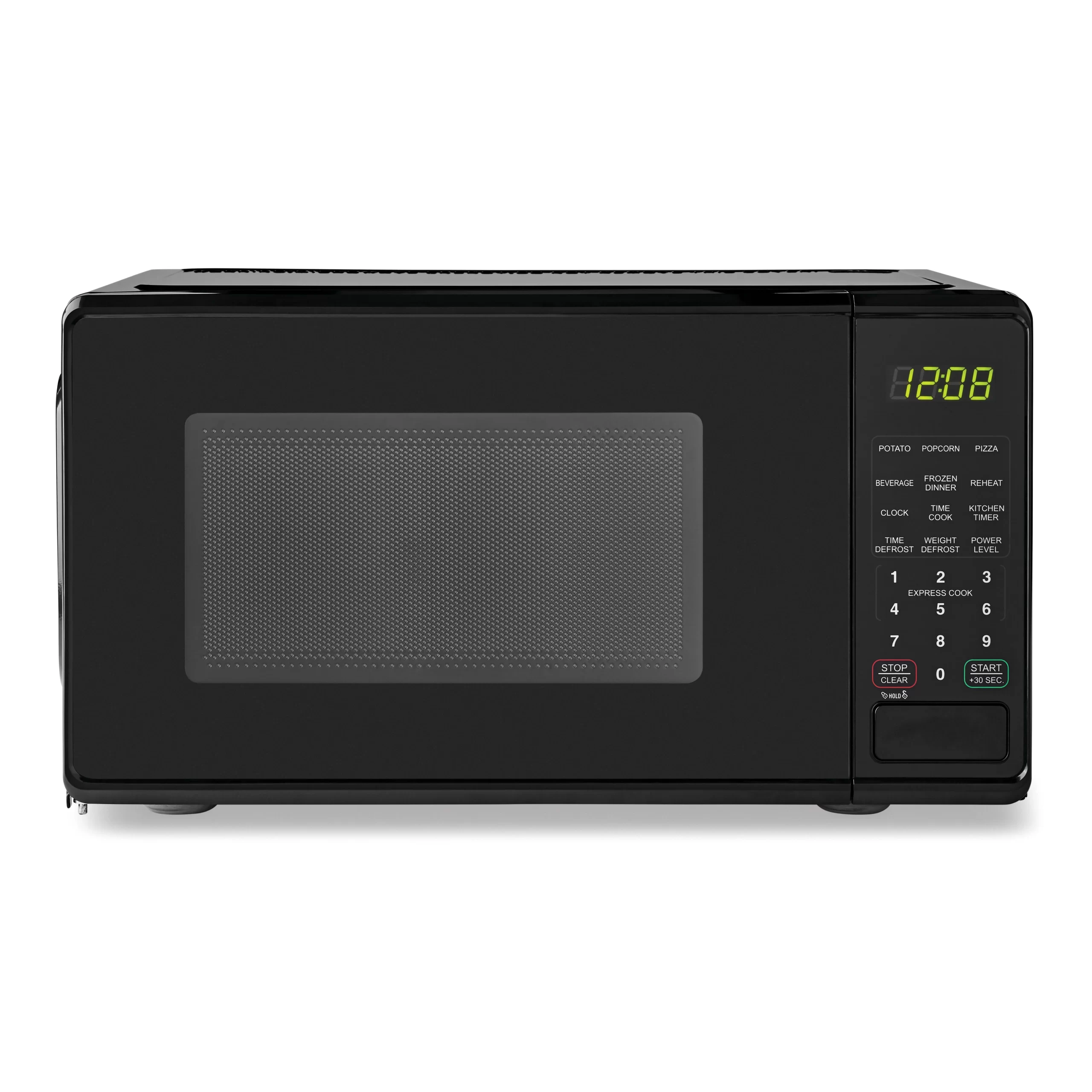 Mainstays 0.7 Cu ft Compact Countertop Microwave Oven. Black