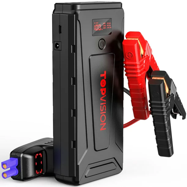 Topvision Jump Starter. 2200A Peak 21800mAh Portable Car Battery Jump Starter