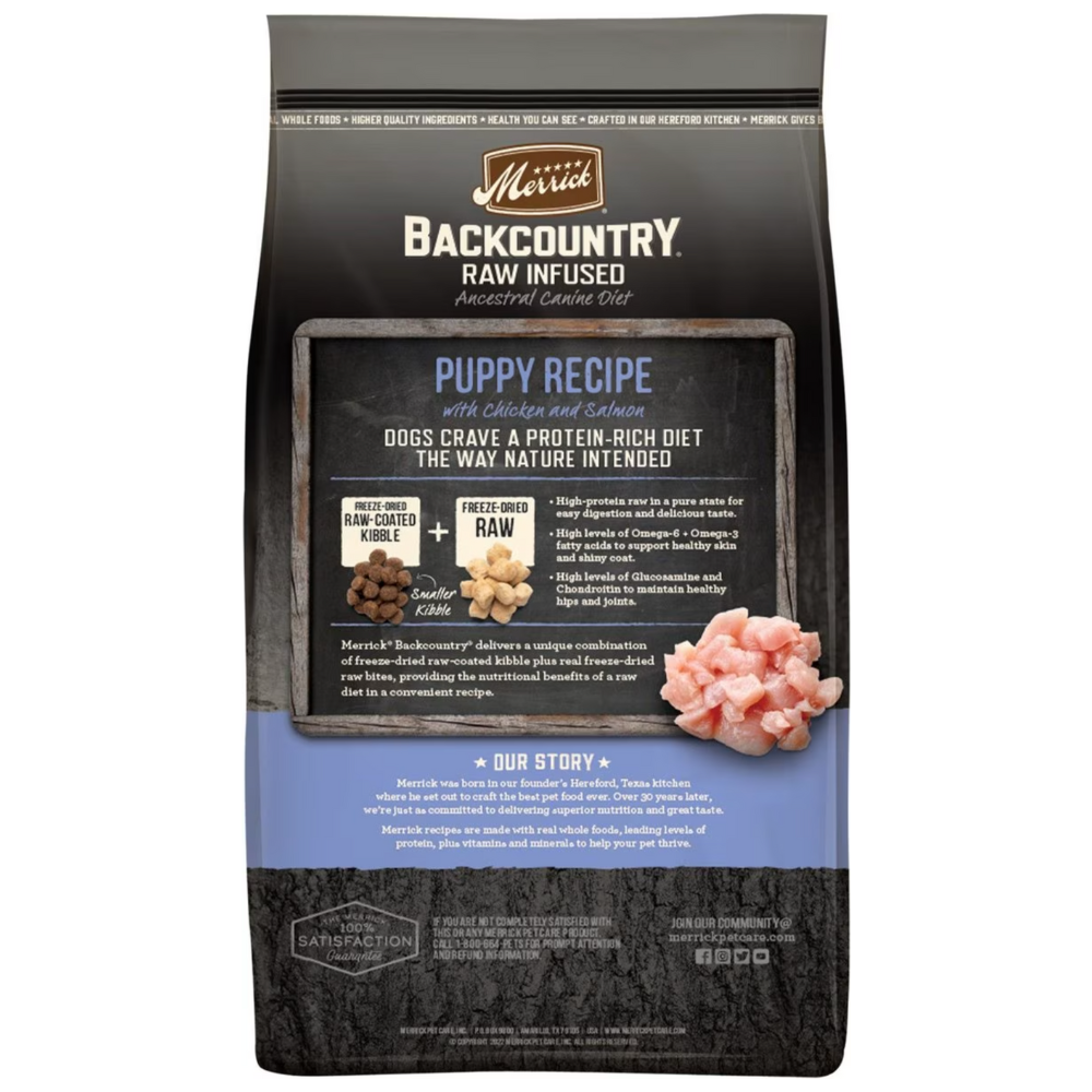 Merrick Backcountry Freeze-Dried Raw Puppy Recipe. 10-lb bag