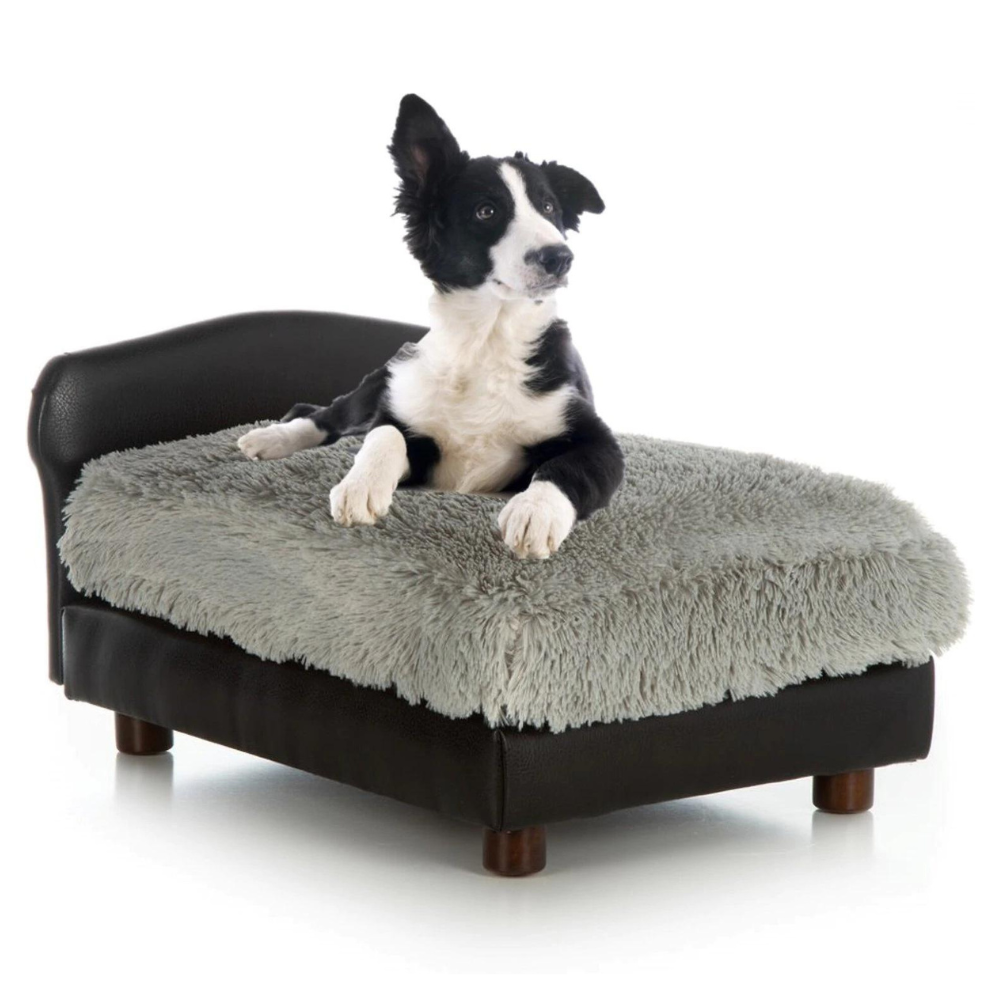 Club Nine Pets Modern Sofa Cat & Dog Bed. Black. Medium