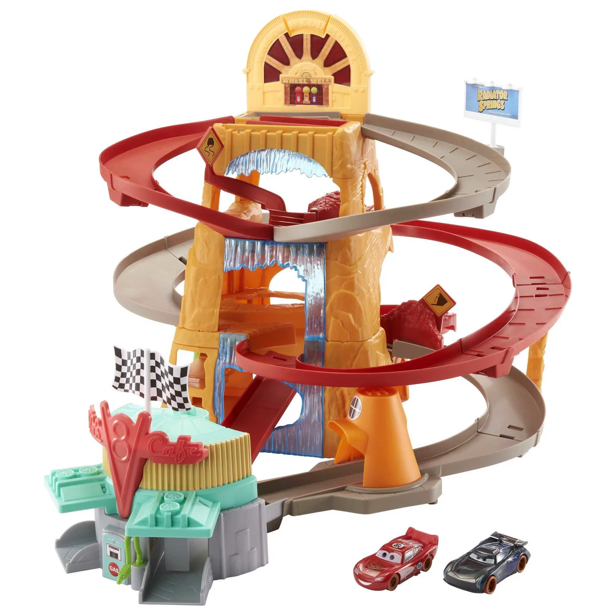 Disney And Pixar's Cars Radiator Springs Mountain Race Playset With Two Vehicles