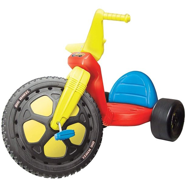 The Original Big Wheel. Blue-Yellow-Red. Giant 16′ Wheel Ride On Tricycle. Ages 3-8 (19053)