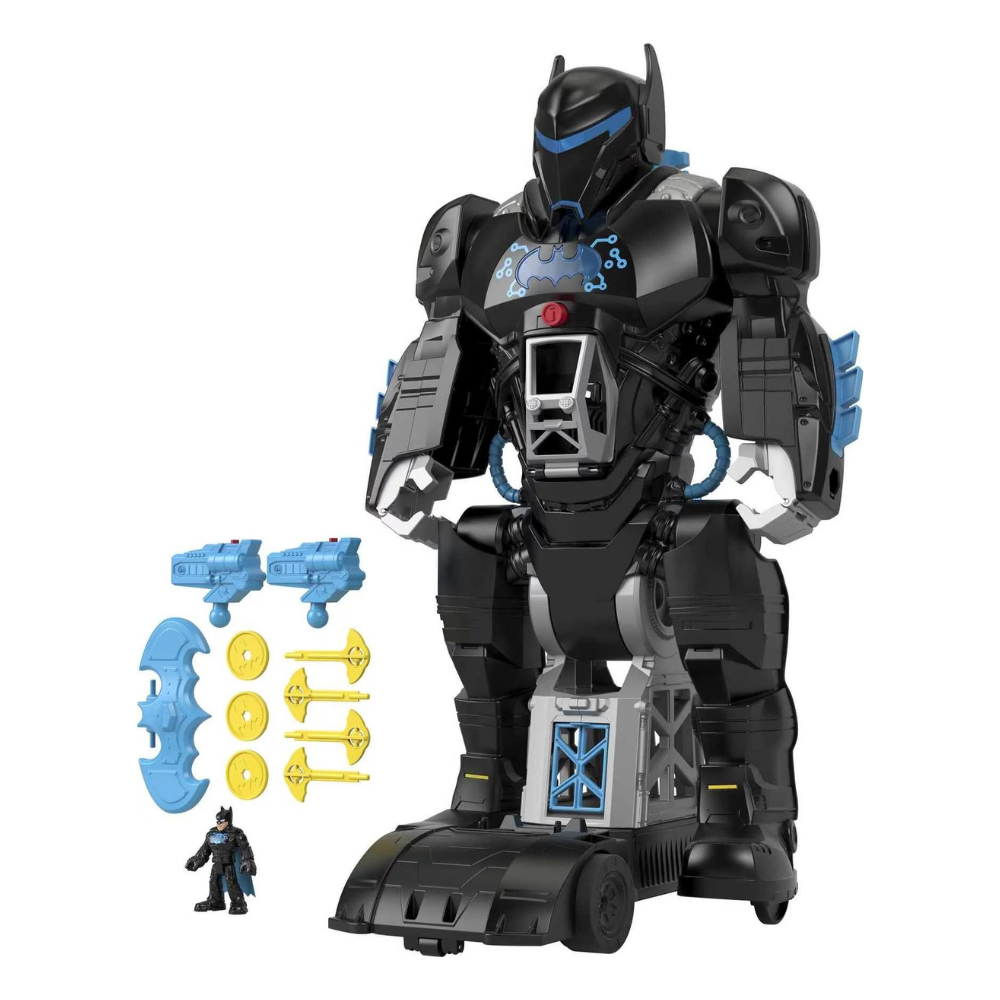 Imaginext DC Super Friends Batman Toy. 2-in-1 Robot & Playset With Lights & Sounds. Bat-Tech Batbot