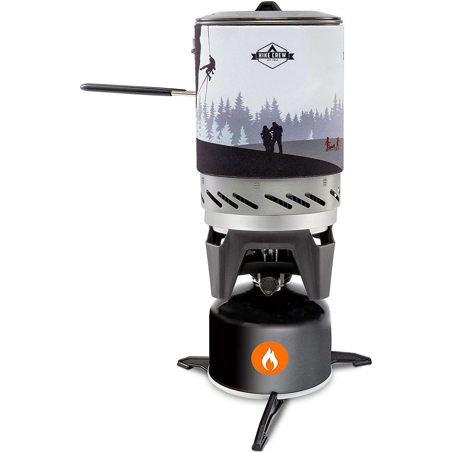 Hike Crew Portable Stove Top & Cooking System With 1L Pot. Compact Cooktop for Camping