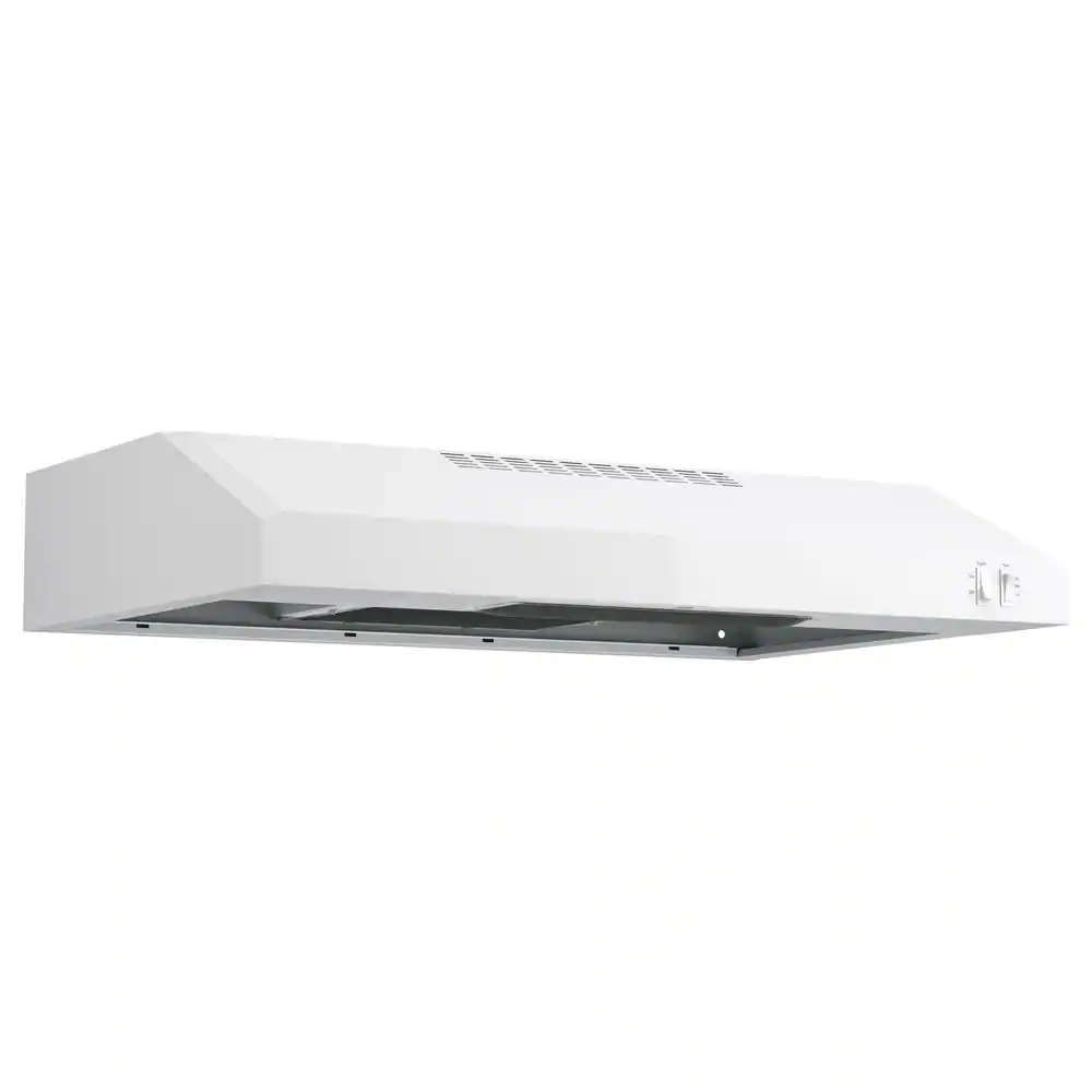GE 30-in Convertible White Undercabinet Range Hood (JVX3300DJWW)