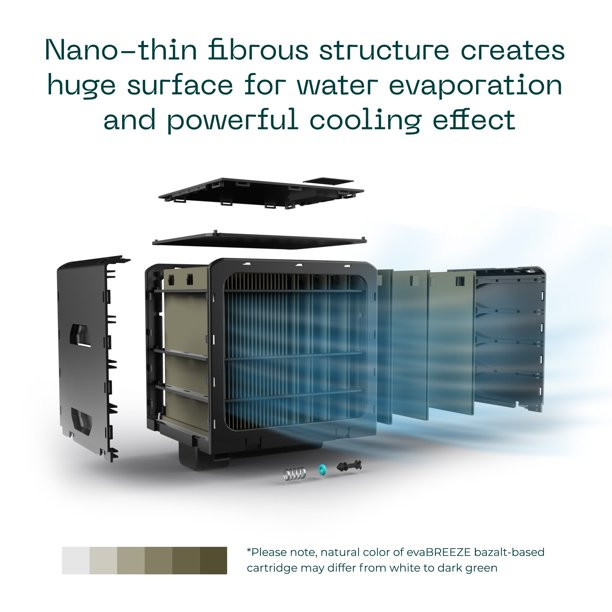 Evapolar evaCHILL Personal Evaporative Air Cooler and Humidifier. Mini Air Cooler 27 Oz. White