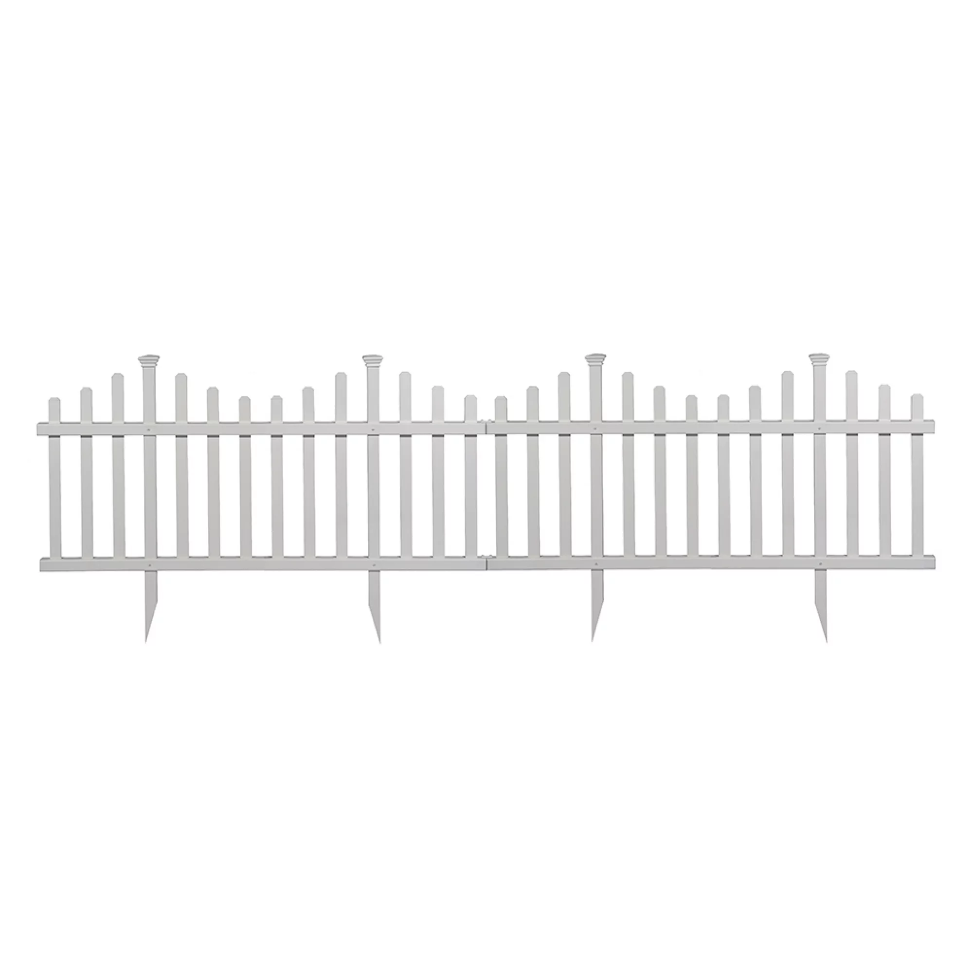 Zippity Outdoor Products Madison No-Dig Vinyl Fence Kit (30in x 56in) (2 Pack)