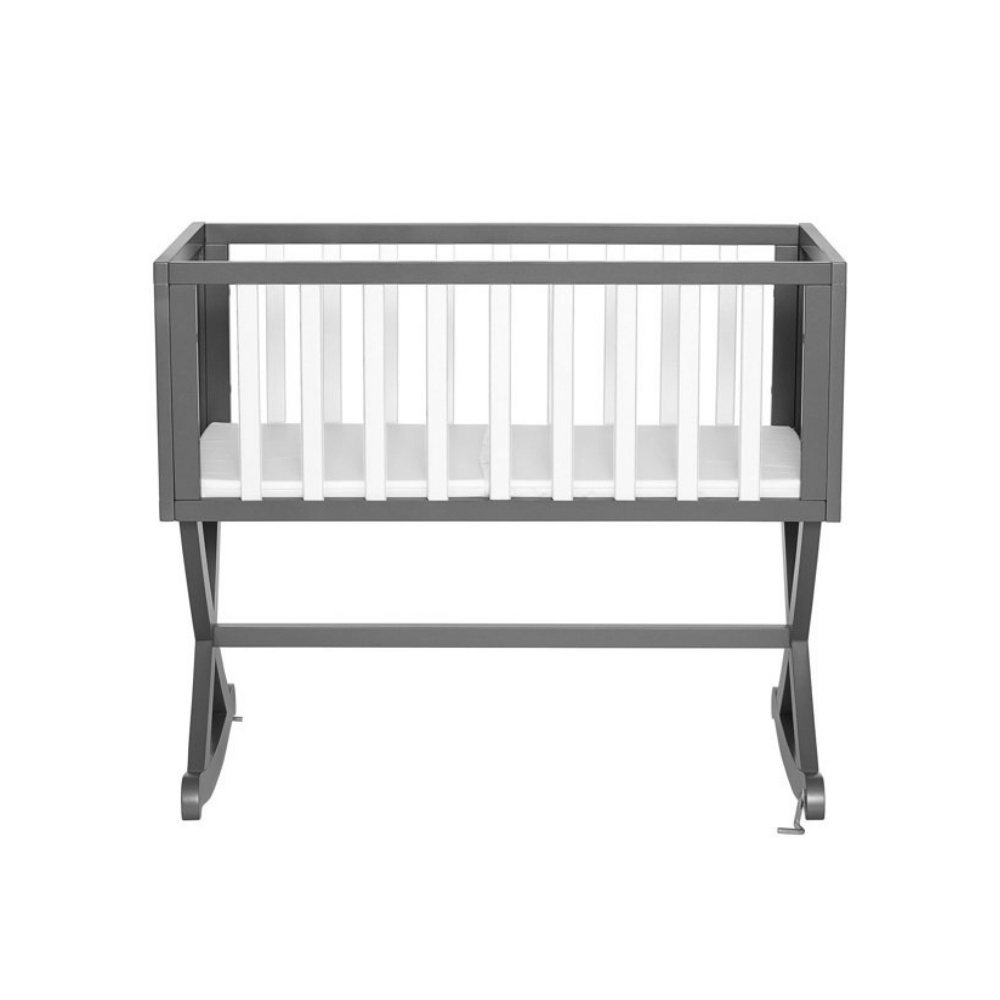 Dream On Me Haven Cradle. Gray and White