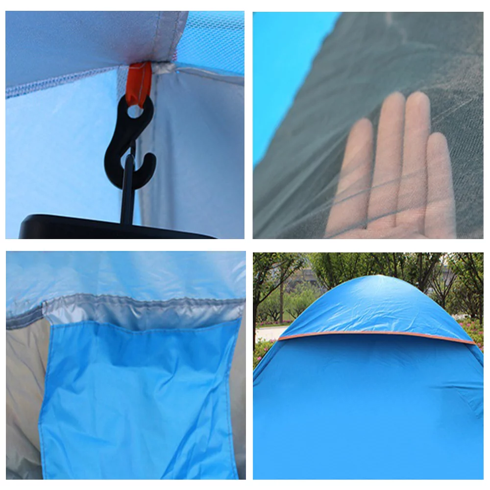 Mighty Rock Instant Automatic Pop up Camping Tent for 1-2 Persons. Blue