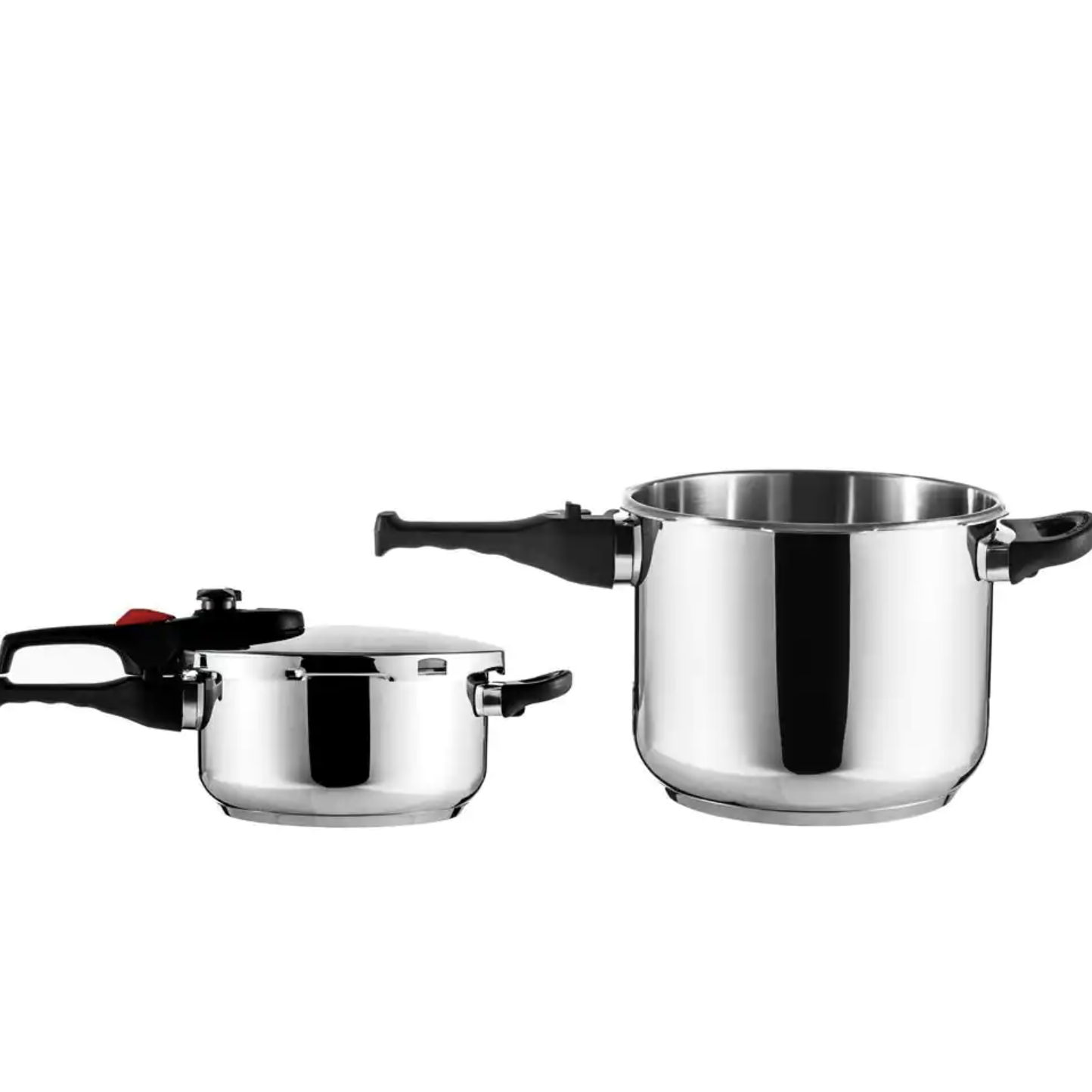 Magefesa Practika Plus 3.3 + 6.4 Qt Stainless Steel Stovetop Pressure Cookers