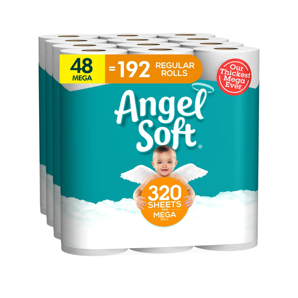 Angel Soft Toilet Paper. 48 Mega Rolls