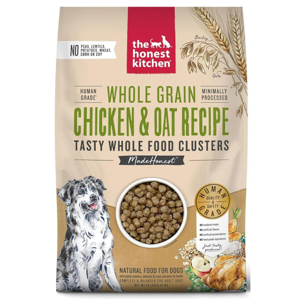 The Honest Kitchen Food Clusters Whole Grain Chicken & Oat Recipe Dog Food