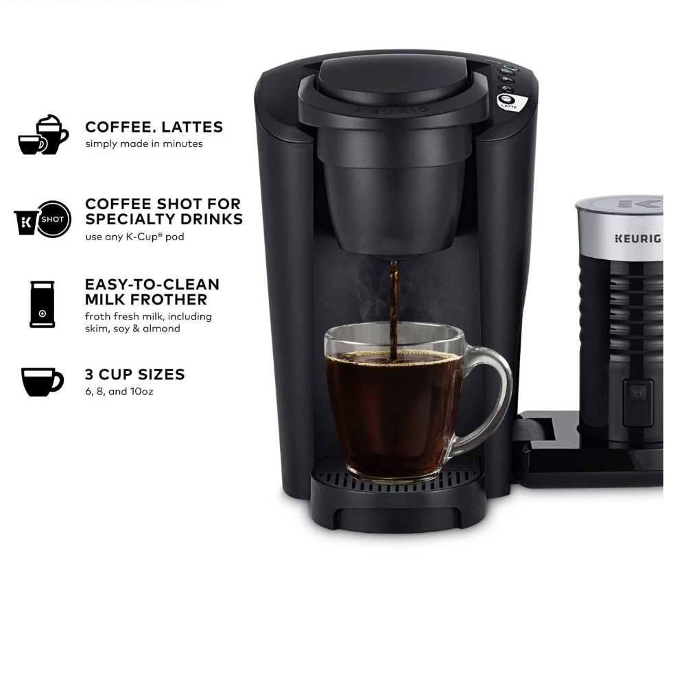Keurig K-Latte Single Serve K-Cup Coffee and Latte Maker. Black
