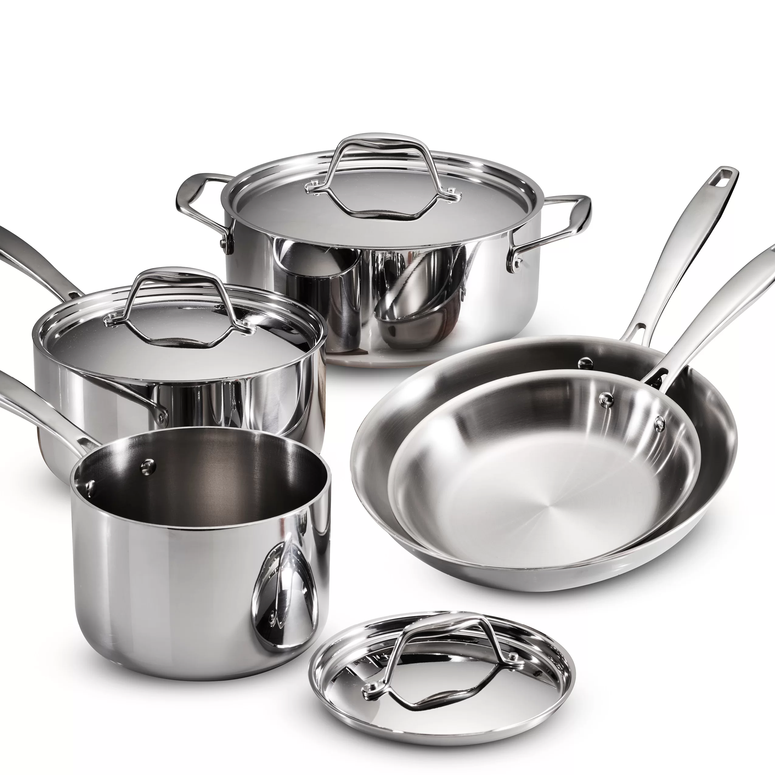 Tramontina Gourmet Tri-Ply Clad 8 Piece Cookware Set