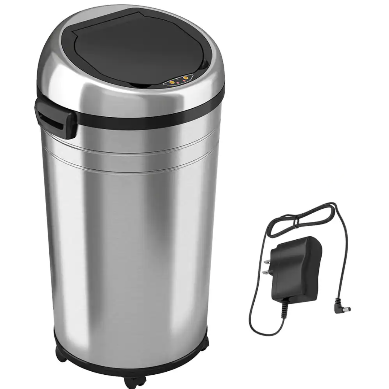 iTouchless 23 Gallon Stainless Steel Touchless Sensor Trash Can with Odor Control System and Removable Wheels