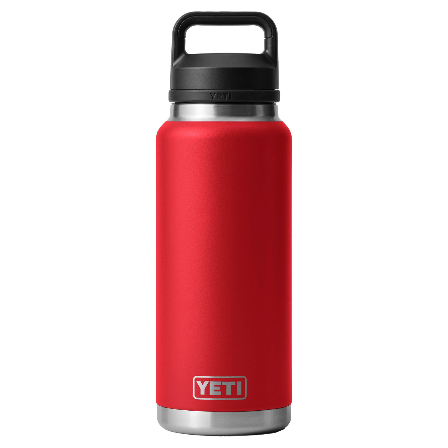 Yeti 36 oz. Rambler Bottle with Chug Cap. Rescue Red