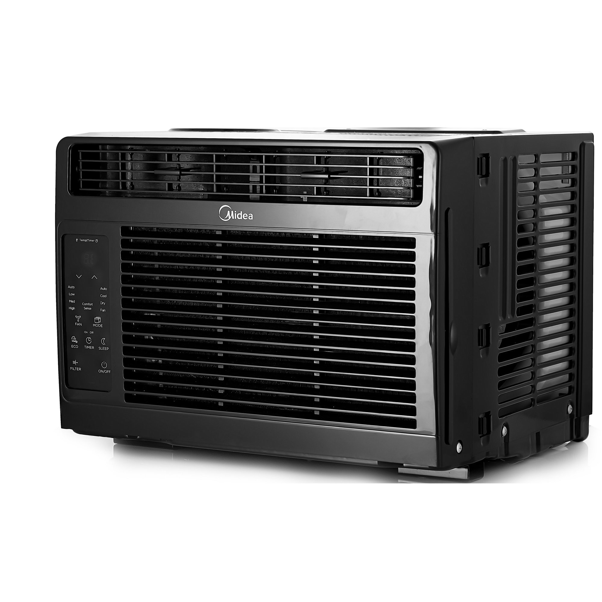 Midea 5.000 BTU 115V Window Air Conditioner with ComfortSense Remote. Black. MAW05R1WBL