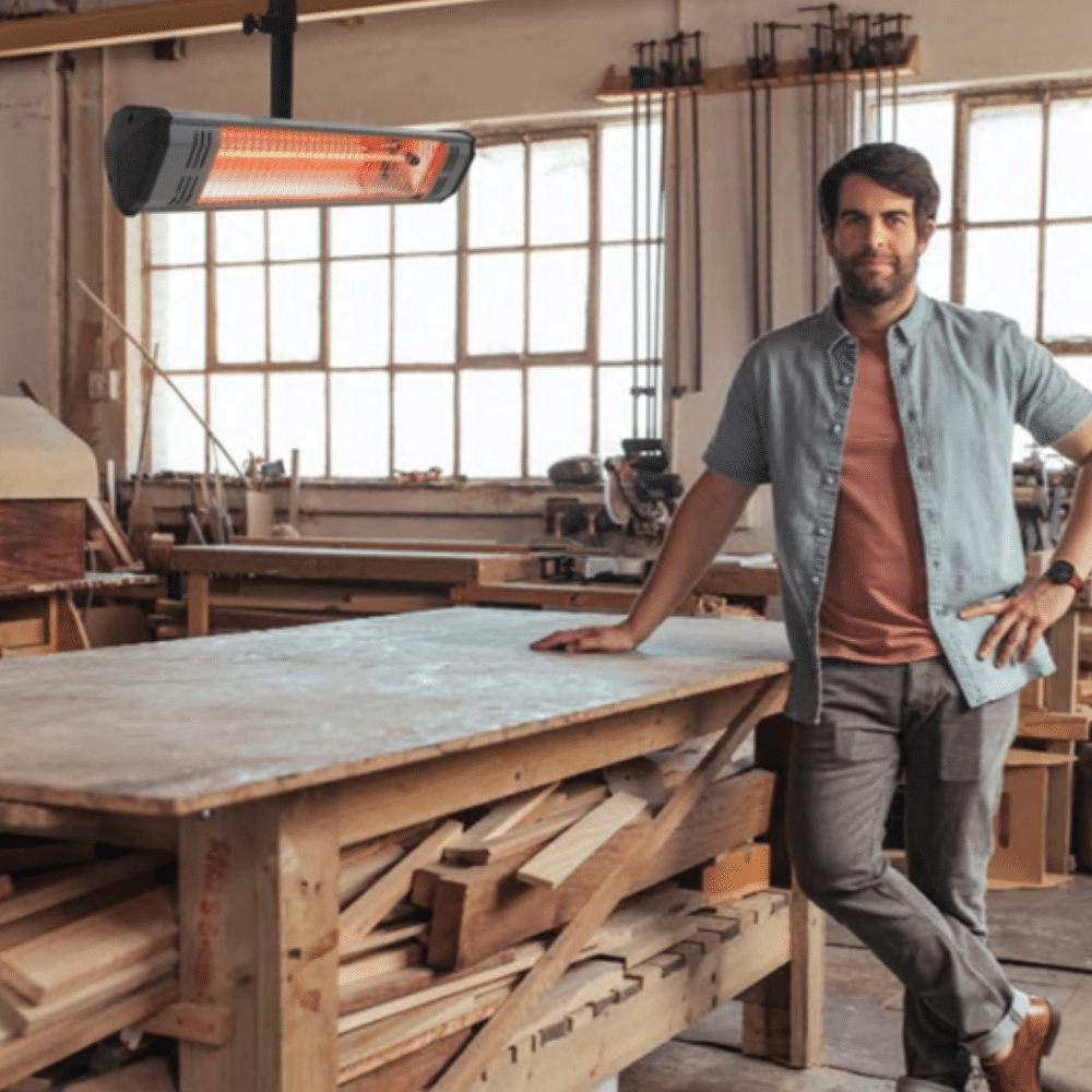 Heat Storm 1500 Watt Garage Heater And Ceiling Mount Combo