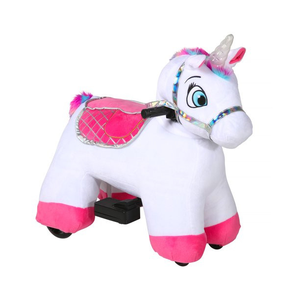 Stable Buddies Willow Unicorn 6V Plush Ride-On