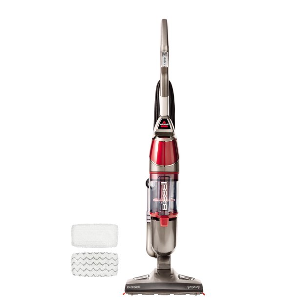 Bissell Symphony Vacuum And Steam Mop With 2 Mop Pads. 1132