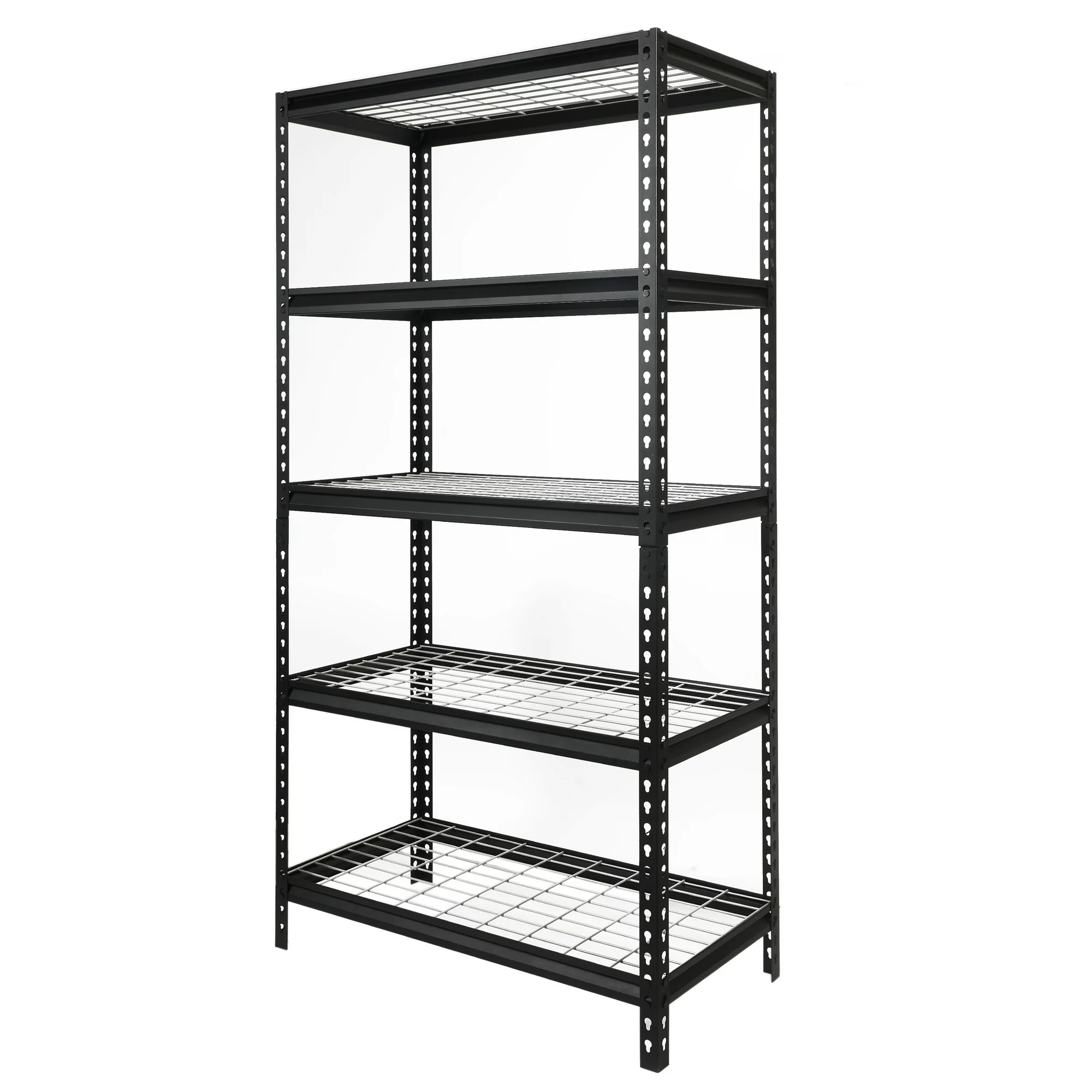 Workpro 36″ W x 18″ D x 72″ H 5-Shelf Freestanding Shelves. Storage Rack. Black
