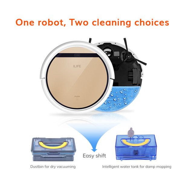 Ilife V5s Pro-W. Robot Vacuum And Mop 2 In 1
