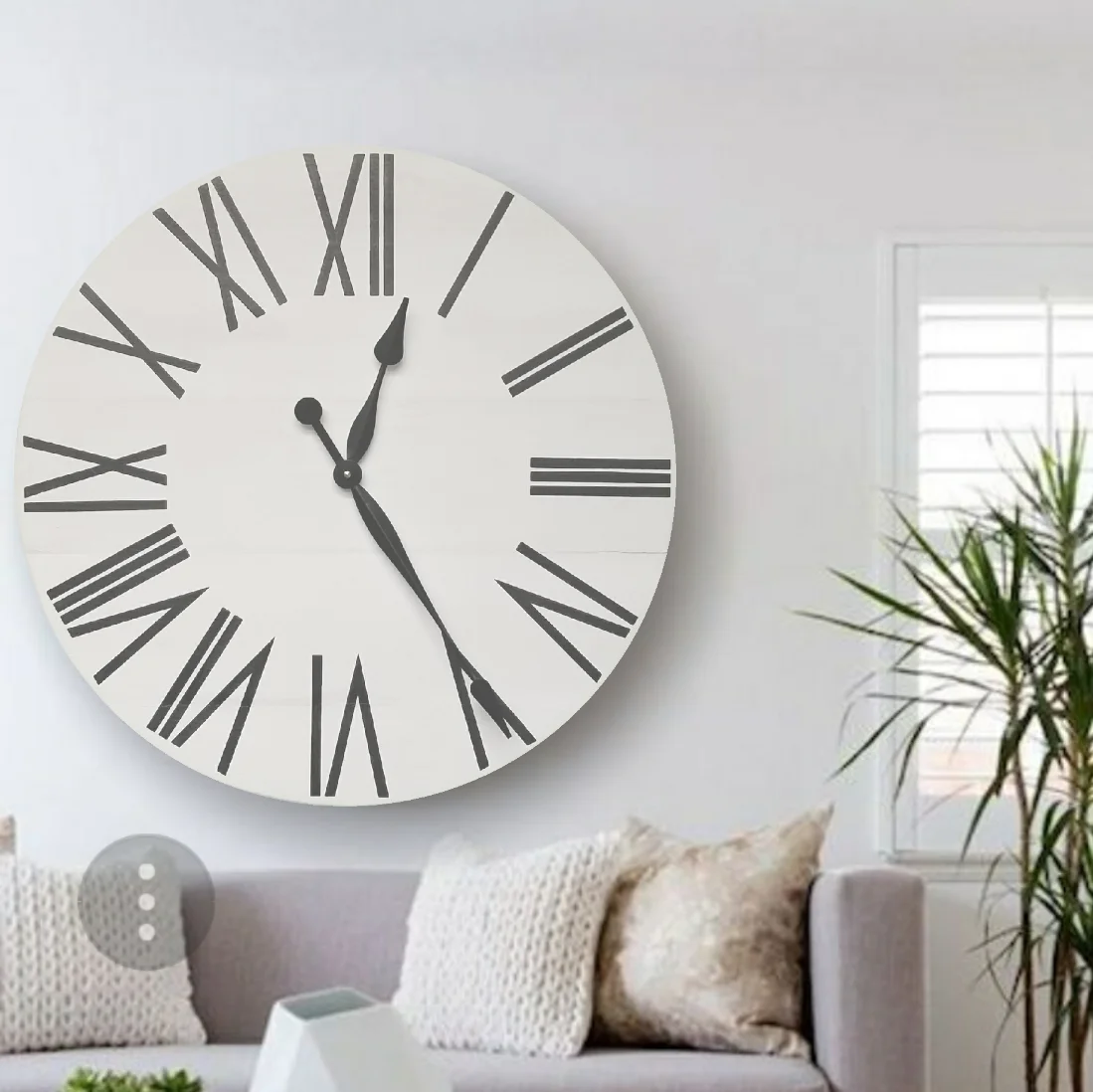 Gracie Oaks Extra Large Moab Wood Wall Clock