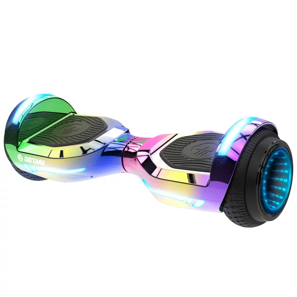 Gotrax Glide Pro Hoverboard With Bluetooth Speaker. 6.5 In. Wide Wheels And LED lights. 36V 2.6A Lithium-Ion Battery Up 5miles. Rainbow