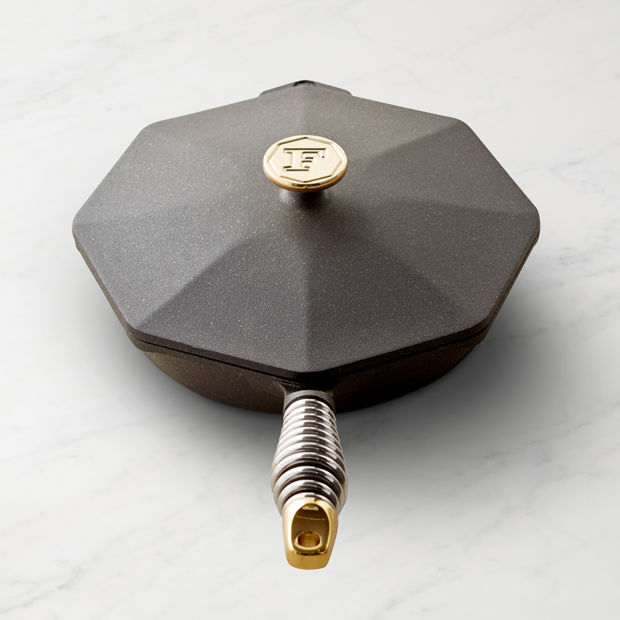 Finex 10″ Seasoned Cast Iron Skillet Fry Pan with Lid