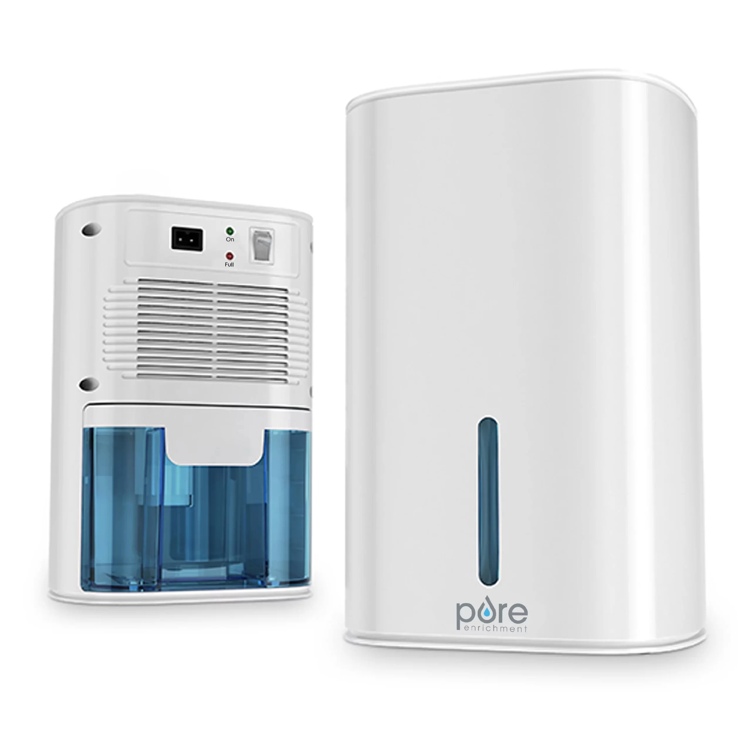 Pure Enrichment PureDry Mini Dehumidifier - Compact Water Tank Eliminates 300ml/day in Excess Moisture. White