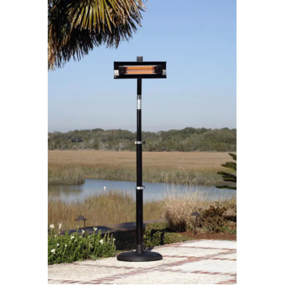 Fire Sense 1.500-Watt Telescoping Offset Pole Mounted Infrared Electric Patio Heater