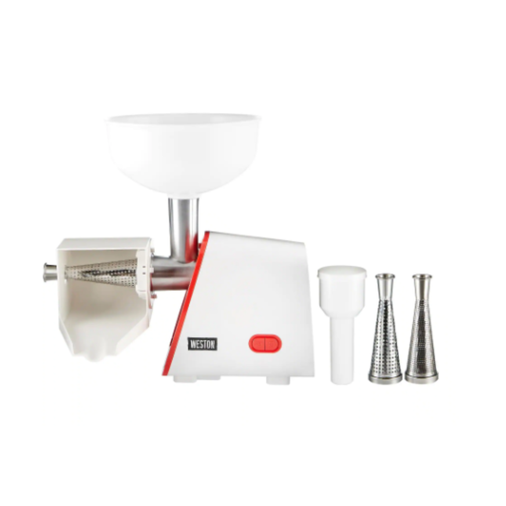 Weston 16-Cup Red and White Electric Tomato Strainer