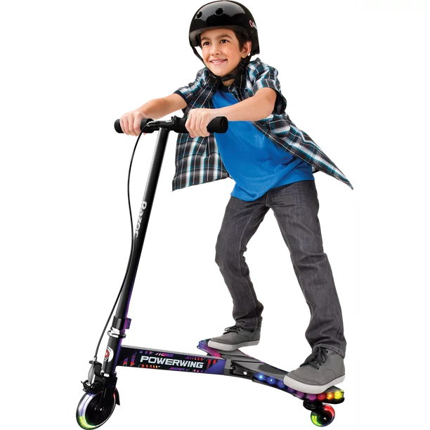 Razor PowerWing Lightshow Caster Scooter  C Multi-color LED Lights With 5 Animated Light Modes
