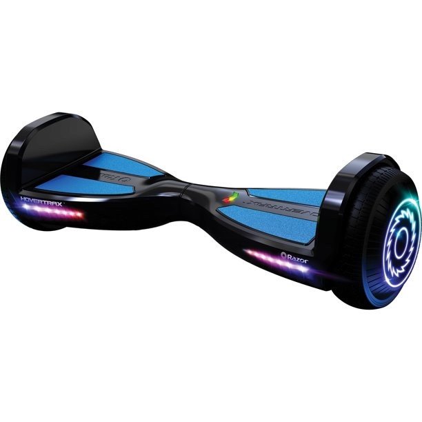 Razor Black Label Hovertrax Hoverboard For Kids Ages 8 And Up. Customizable Color Grip Tape & LED Lights. Black